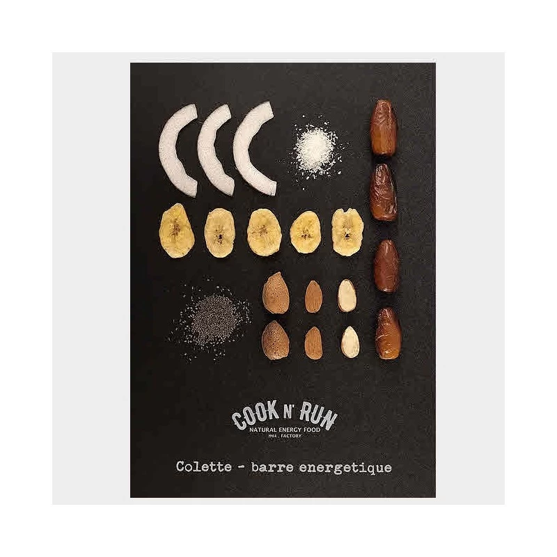 Barre Energetique Bio COOK N'RUN Colette Banane / Coco / Chia – Image 3