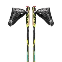 Bâtons LEKI Speed Pacer Vario Noir / Jaune / Bleu