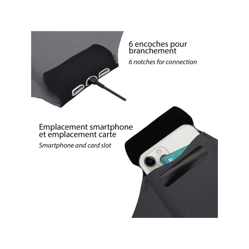 Brassard WANTALIS Athlète Lycra Bleu Nuit - L – Image 3