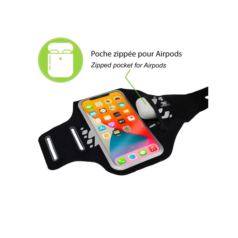 Brassard WANTALIS Athlète Lycra Bleu Nuit - L – Image 4