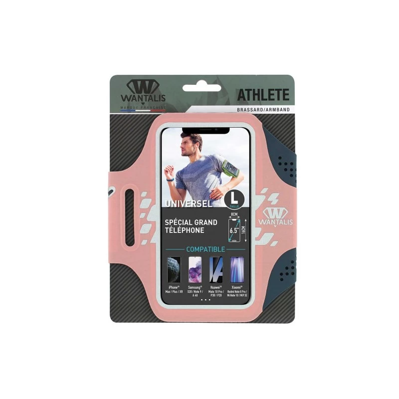 Brassard WANTALIS Athlète Lycra Saumon - L – Image 3