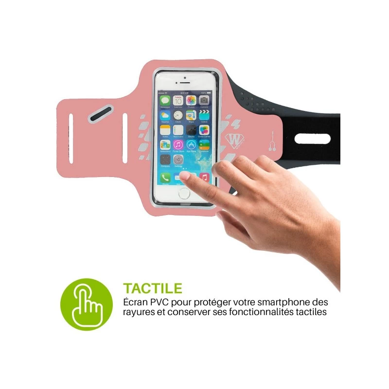 Brassard WANTALIS Athlète Lycra Saumon - L – Image 6