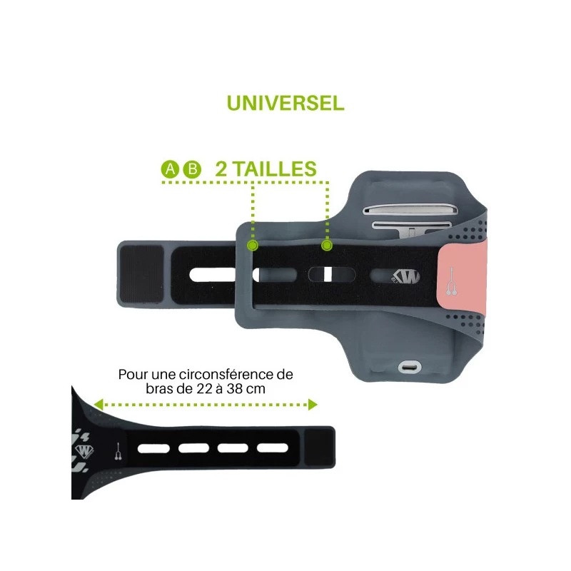 Brassard WANTALIS Athlète Lycra Saumon - L – Image 8