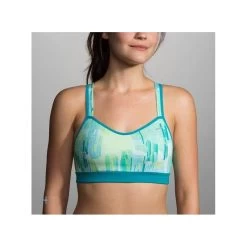 Brassiere BROOKS Cross Back Bleu/vert
