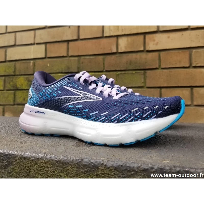 BROOKS Glycerin 20 Femme Peacoat / Ocean / Pastel Lilac – Image 3
