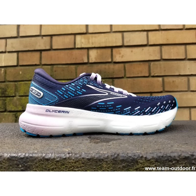BROOKS Glycerin 20 Femme Peacoat / Ocean / Pastel Lilac – Image 4
