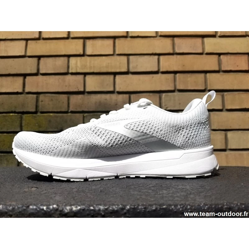 BROOKS Revel 5 Femme White / Oyster – Image 4