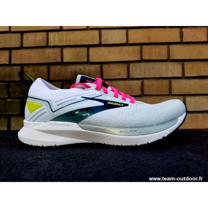 BROOKS Ricochet 3 Femme Ice Flow / Pink / Pond – Image 2