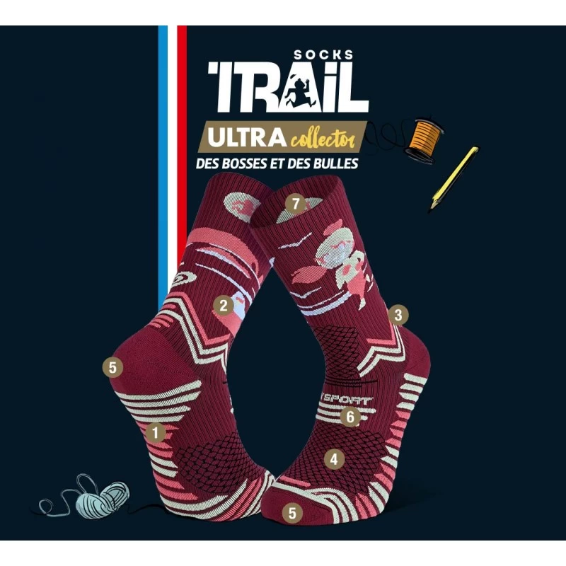 Chaussettes BV Sport Trail Ultra DBDB Belle Ile – Image 4
