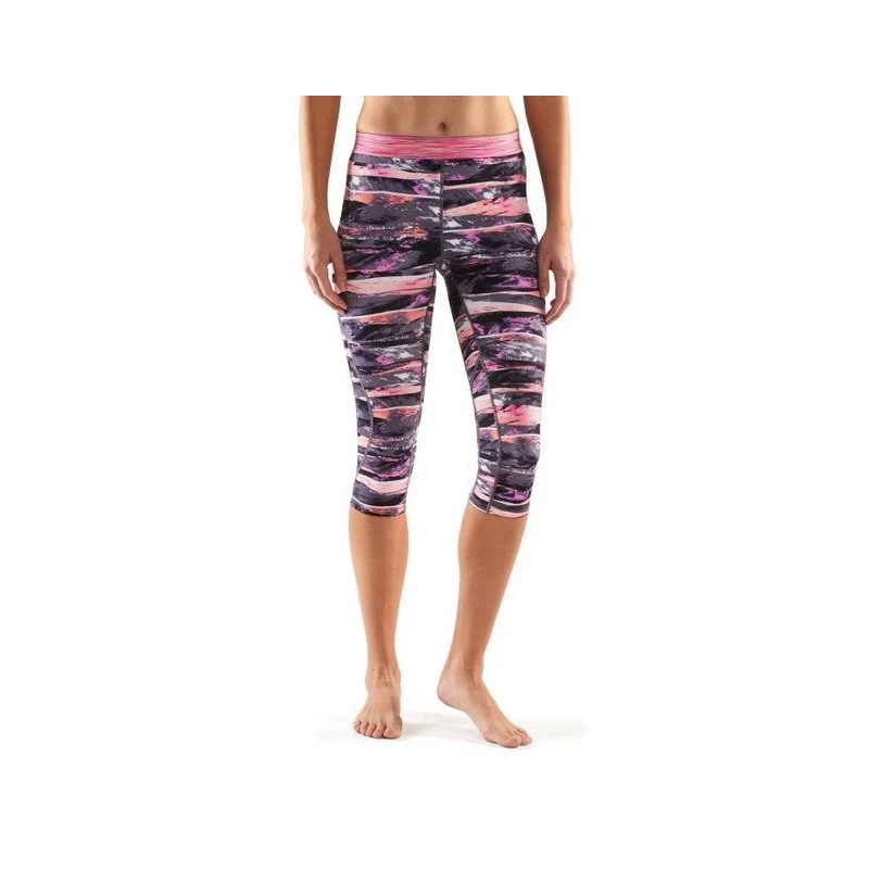 Collant 3/4 SKINS Dynamic Femme Multi Black Pink – Image 2