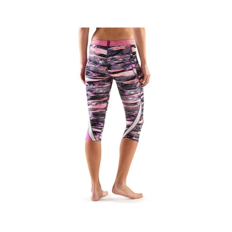 Collant 3/4 SKINS Dynamic Femme Multi Black Pink – Image 3