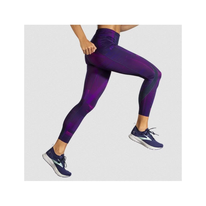 Collant BROOKS Method 7/8 Tight Femme Matrix Navy Print – Image 3