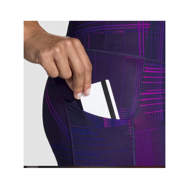 Collant BROOKS Method 7/8 Tight Femme Matrix Navy Print – Image 5