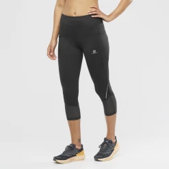 Collant SALOMON Cross Run 21" Tight Femme Black
