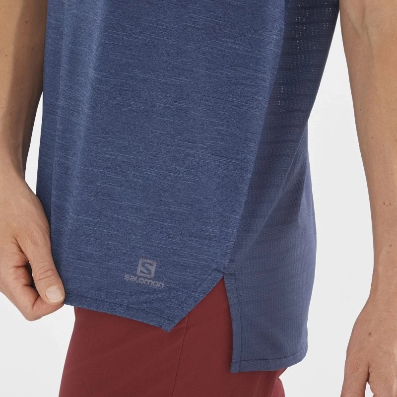 Débardeur SALOMON Outline Summer Tank Femme Mood Indigo – Image 4