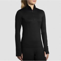 Haut BROOKS Dash 1/2 Zip Femme Black