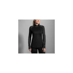 Haut BROOKS Dash 1/2 Zip Femme Black Heather Black