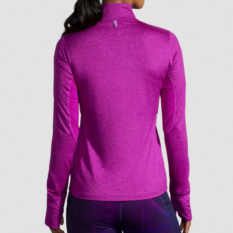 Haut BROOKS Dash 1/2 Zip Femme Heather Magenta – Image 3