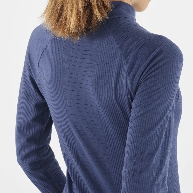 Haut SALOMON Essential Seamless HZ Femme Mood Indigo – Image 3
