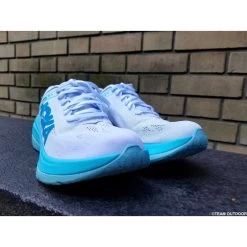 HOKA Carbon X Femme White / Angel Blue