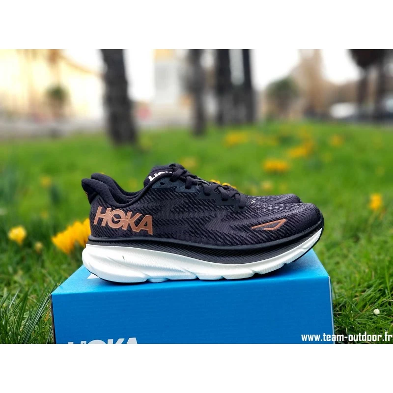HOKA Clifton 9 Femme Black / Copper – Image 2