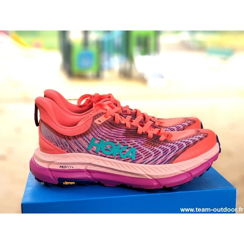 HOKA Mafate Speed 4 Femme Camellia / Peach Parfait – Image 2