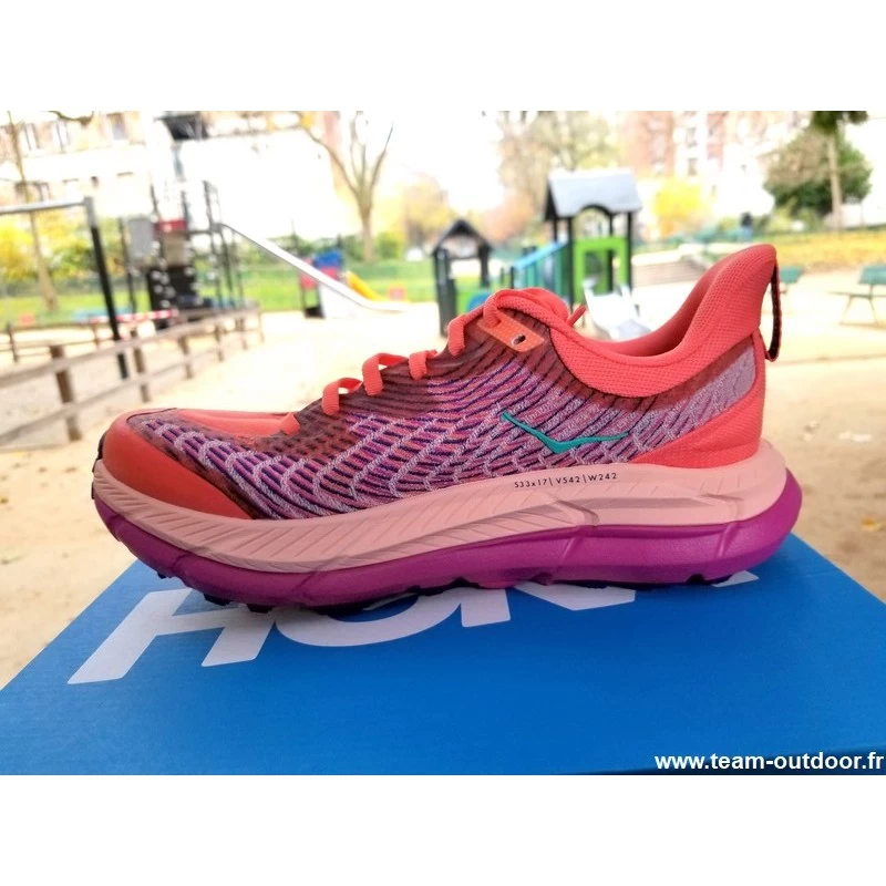 HOKA Mafate Speed 4 Femme Camellia / Peach Parfait – Image 5