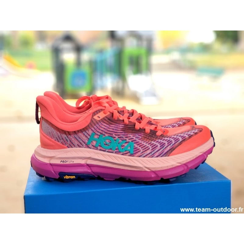 HOKA Mafate Speed 4 Femme Camellia / Peach Parfait