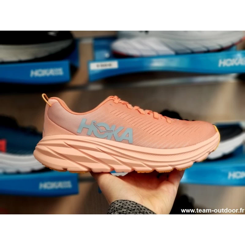 HOKA Rincon 3 Femme Shell Coral / Peach Parfait – Image 10
