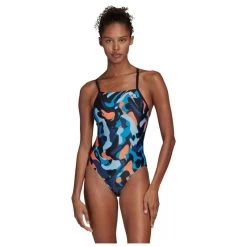 Maillot De Bain ADIDAS Suit Primeblue Femme Grey/blue/yellow