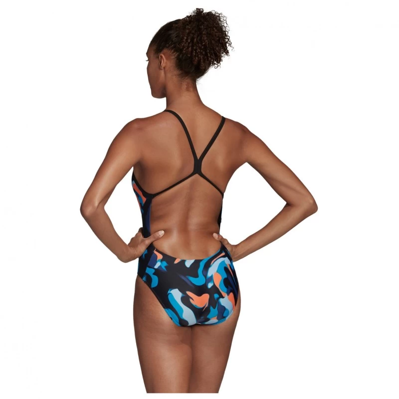 Maillot De Bain ADIDAS Suit Primeblue Femme Grey/blue/yellow – Image 4