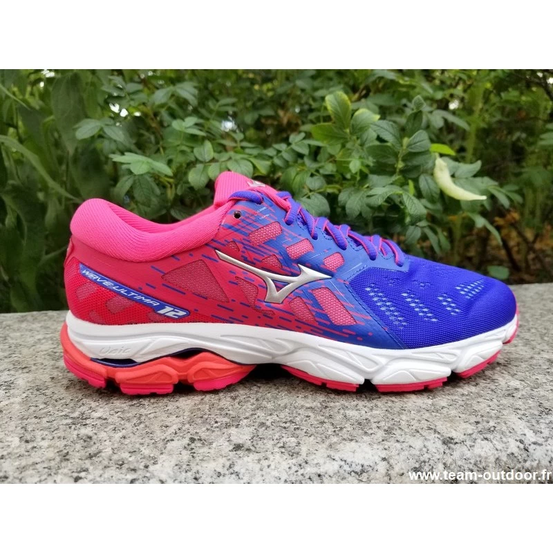 MIZUNO Wave Ultima 12 Femme Violet Blue / Silver / Rose – Image 2