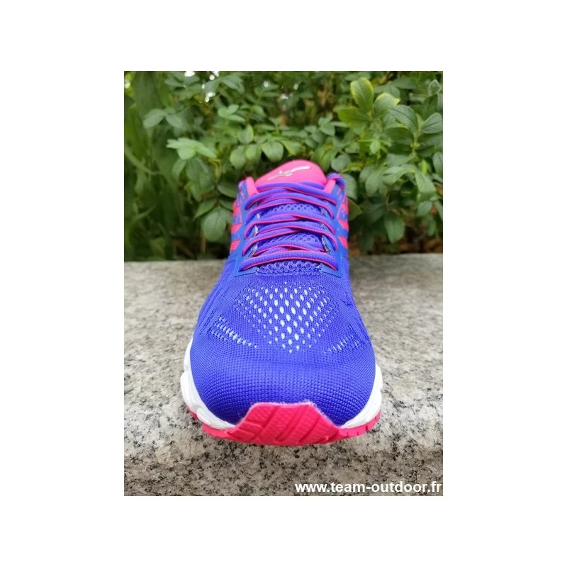 MIZUNO Wave Ultima 12 Femme Violet Blue / Silver / Rose – Image 3