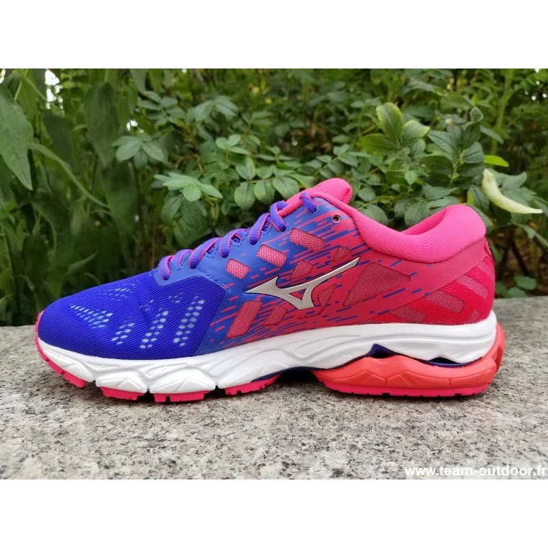 MIZUNO Wave Ultima 12 Femme Violet Blue / Silver / Rose – Image 4