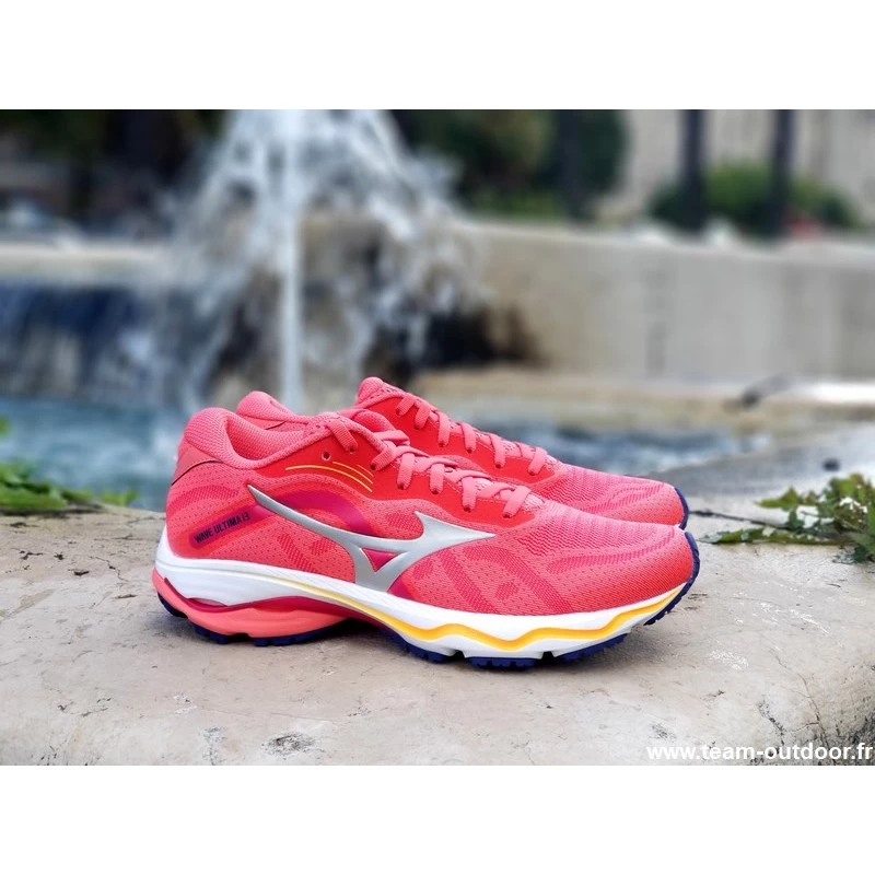 MIZUNO Wave Ultima 13 Femme Dubarry / Silver / Innuendo