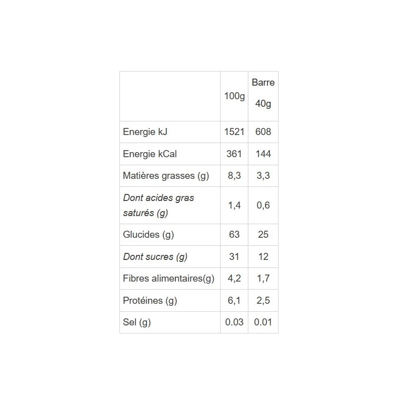 MULEBAR Barre Energétique Bio Vegan Mangue / Noix De Cajou – Image 5