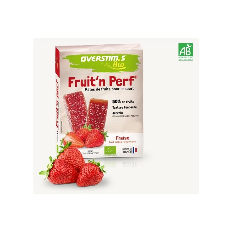 OVERSTIM'S Pâte De Fruit Bio Fraise