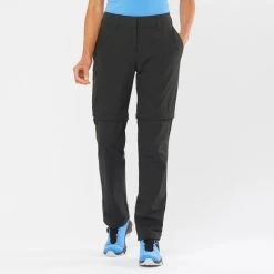 Pantalon SALOMON Wayfarer Zip Off Pants Femme Black