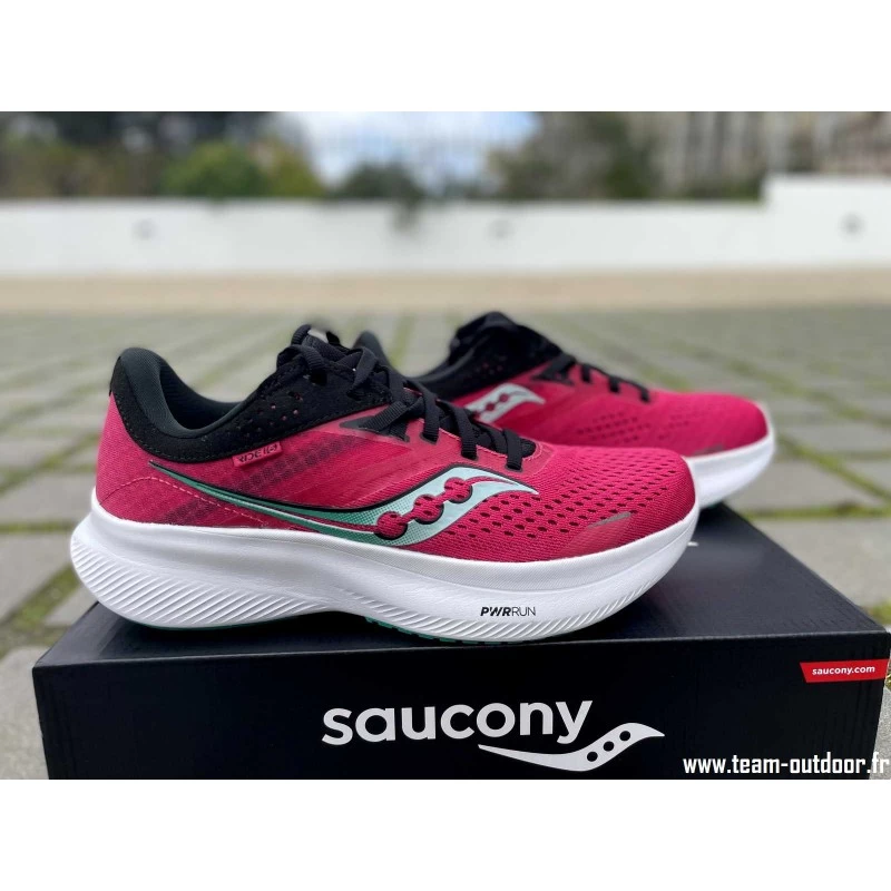 SAUCONY Ride 16 Femme Rose / Black