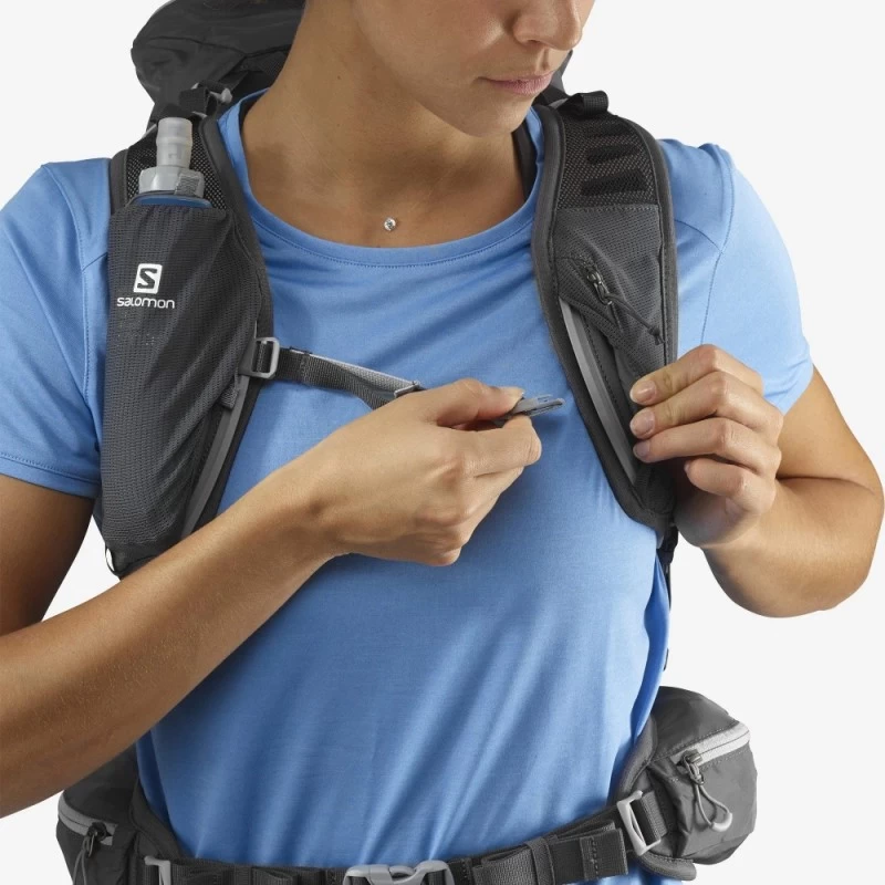 Sac SALOMON Out Night 28+5 Femme Ebony / Lilac Gray – Image 2