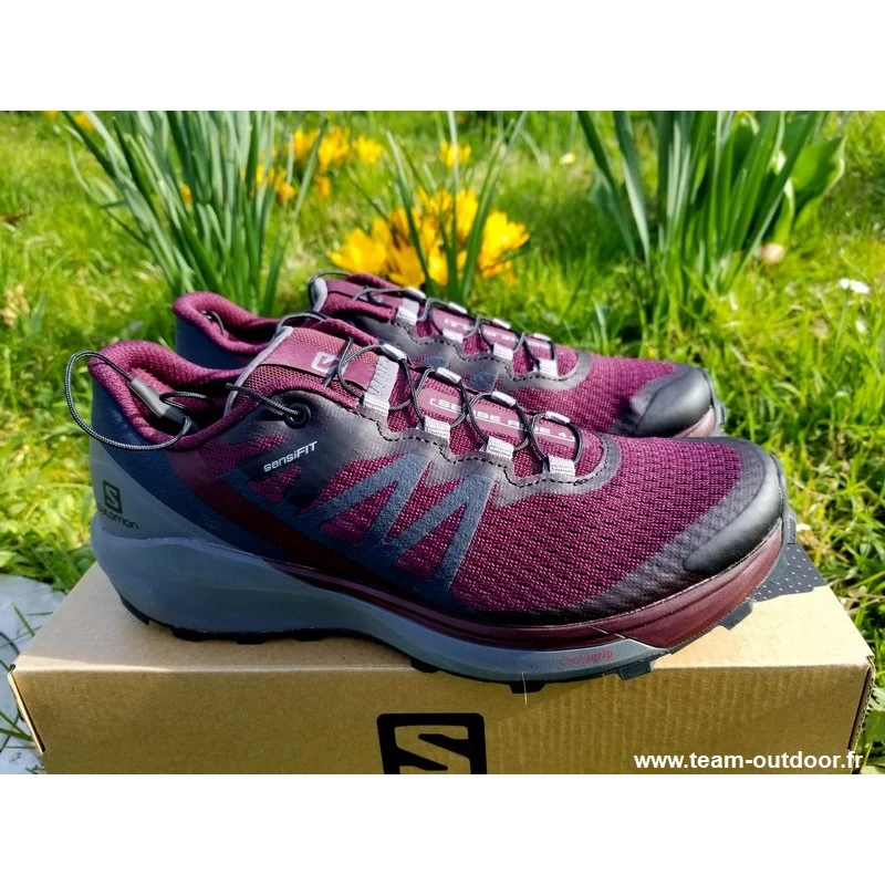 SALOMON Sense Ride 4 Femme Winetasting / Quiet Shade – Image 2