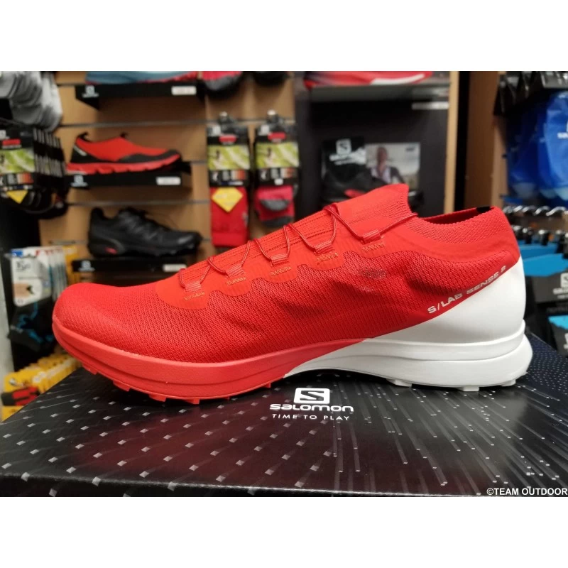 SALOMON S/LAB Sense 8 Mixte Racing Red / White – Image 5