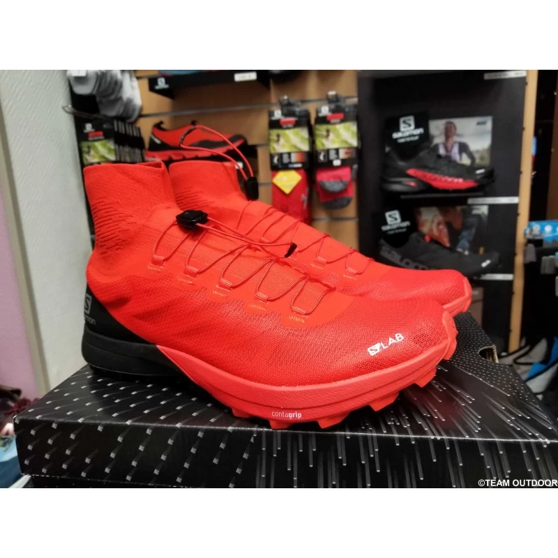 SALOMON S/LAB Sense 8 SG Mixte Racing Red / Black / White – Image 2