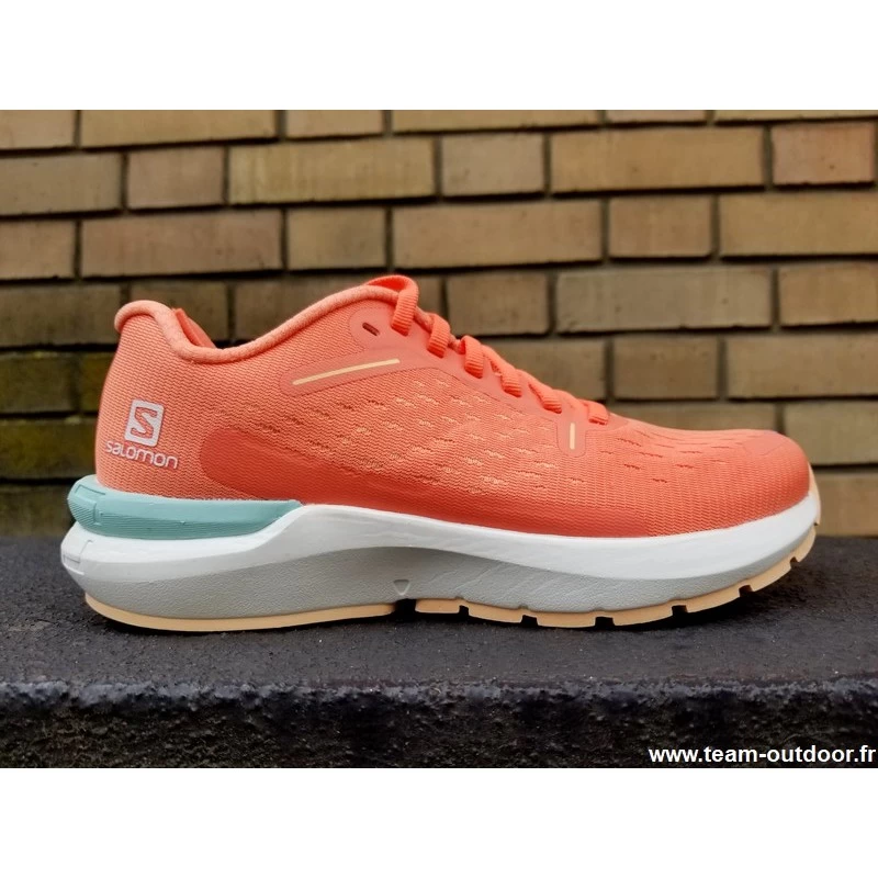 SALOMON Sonic 4 Balance Femme Persimon / White / Almond Cream – Image 2