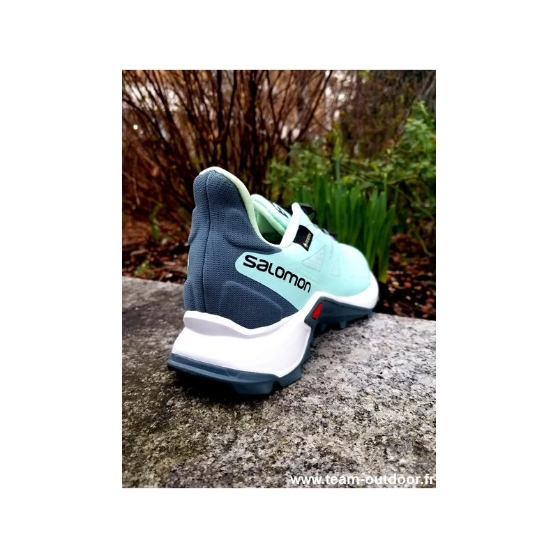 SALOMON Supercross 3 GTX Femme Yucca / White / Stormy Weather – Image 6