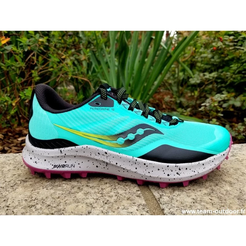 SAUCONY Peregrine 12 Femme Cool Mint / Acid – Image 2