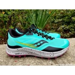 SAUCONY Peregrine 12 Femme Cool Mint / Acid