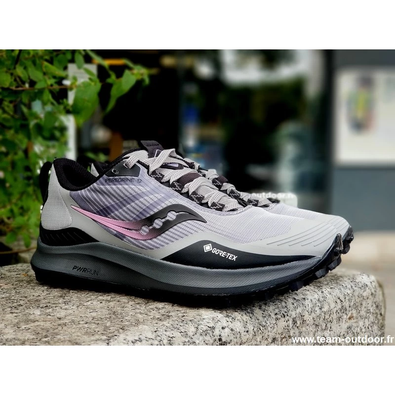 SAUCONY Peregrine 12 GTX Femme Alloy / Quartz – Image 2