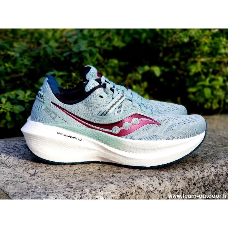 SAUCONY Triumph 20 Femme Mineral / Berry