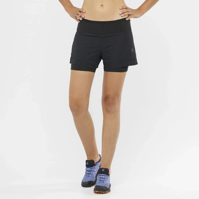 Short SALOMON Sense Aero 2in1 Femme Black